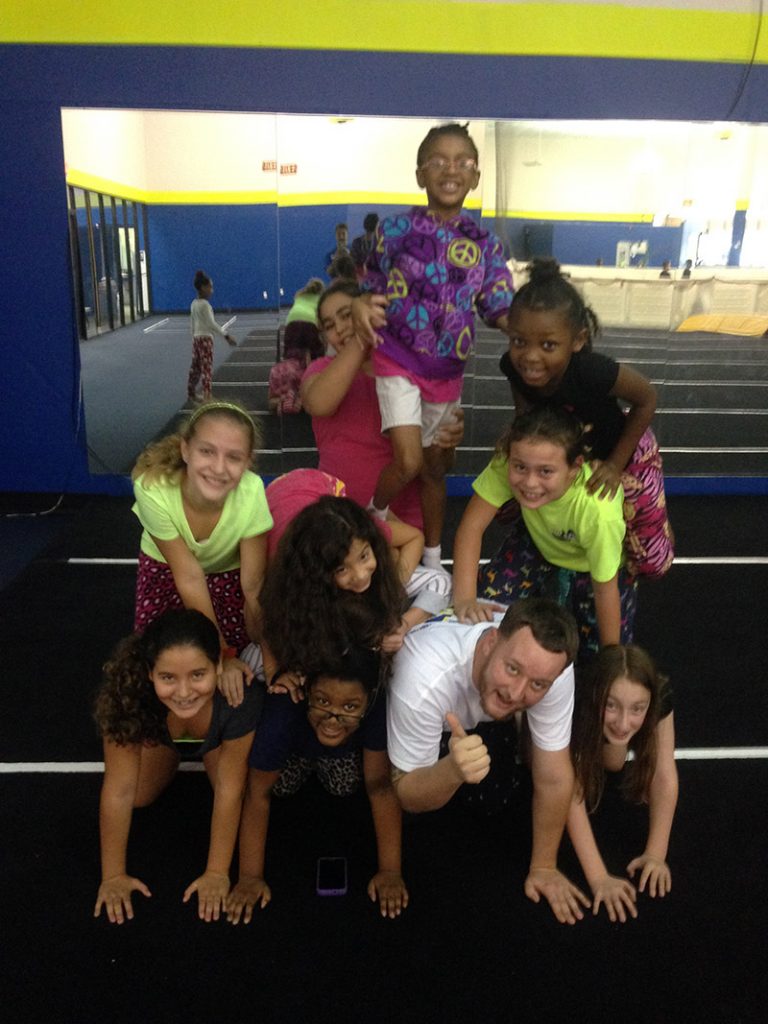 all sports kids cheer pyramid