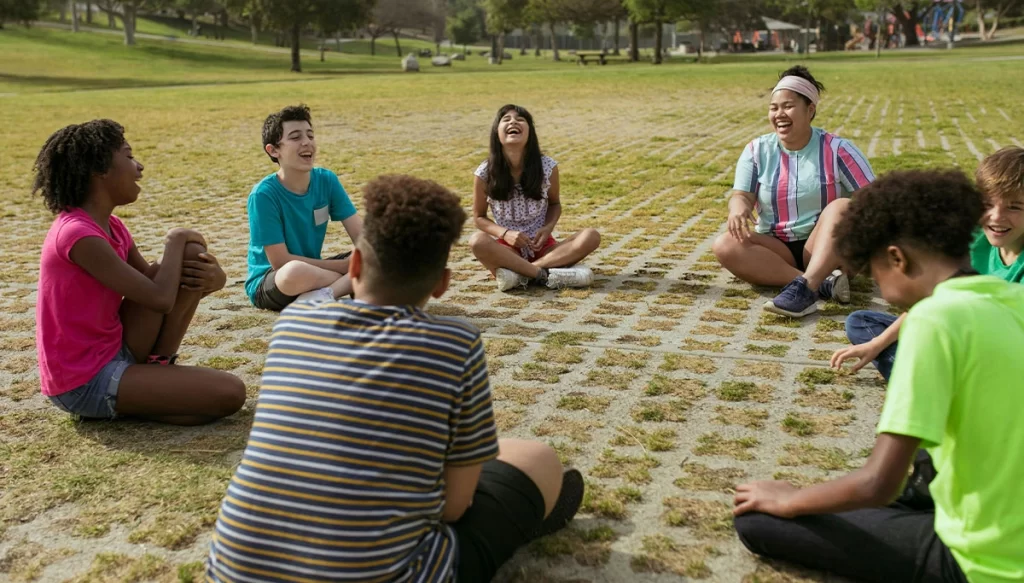 young children sitting in a circle